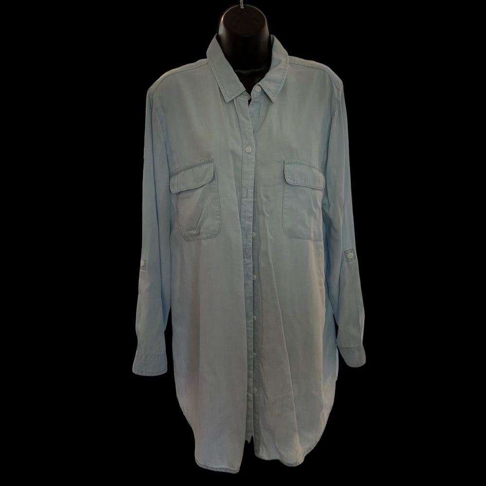 Size 16/18 Chico’s denim button-down shirt